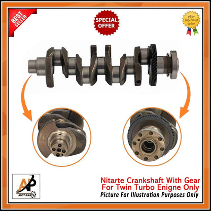 Crankshaft with Gear Replacement for Land Rover Jaguar 2.0 D (204DTA) ()