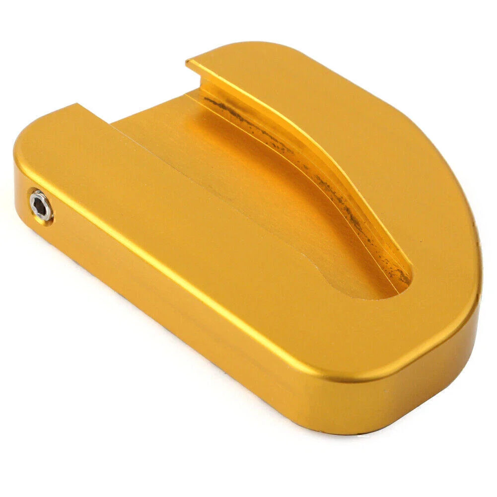 Gold Plate Side Stand Enlarger Kickstand Pad for Honda GoldWing GL1800 (2010-2017)