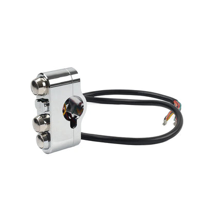 1" Handlebar Control Switches w/ Wiring Harness for Harley Dyna Sportster (2006-2023)