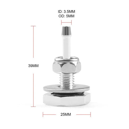 Turbocharger Silicone Pipe Boost Hose Nipple Vacuum Vac Gauge-Fitting