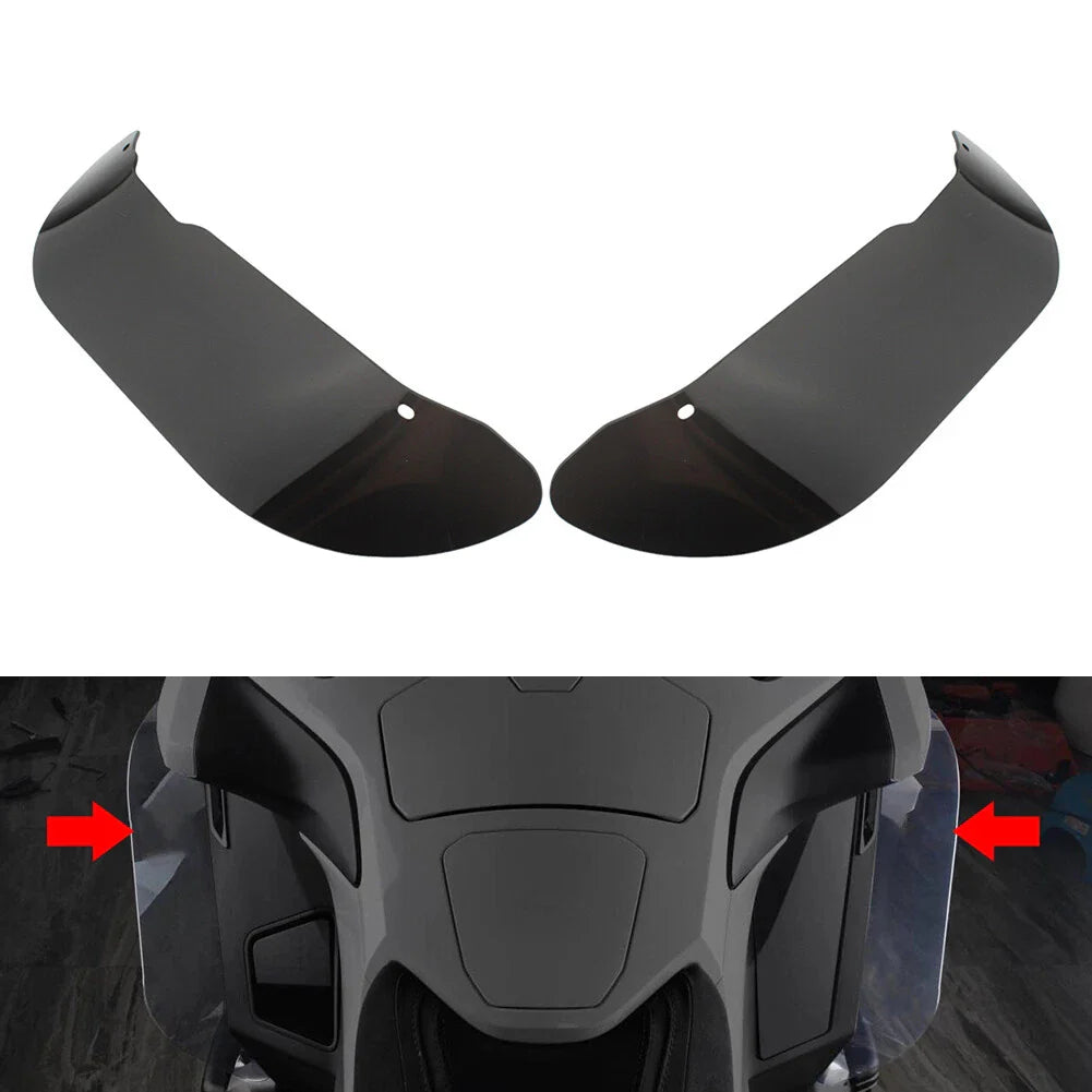 Black Front Windshield Side Spoiler for Honda GL1800 (2018-2024)