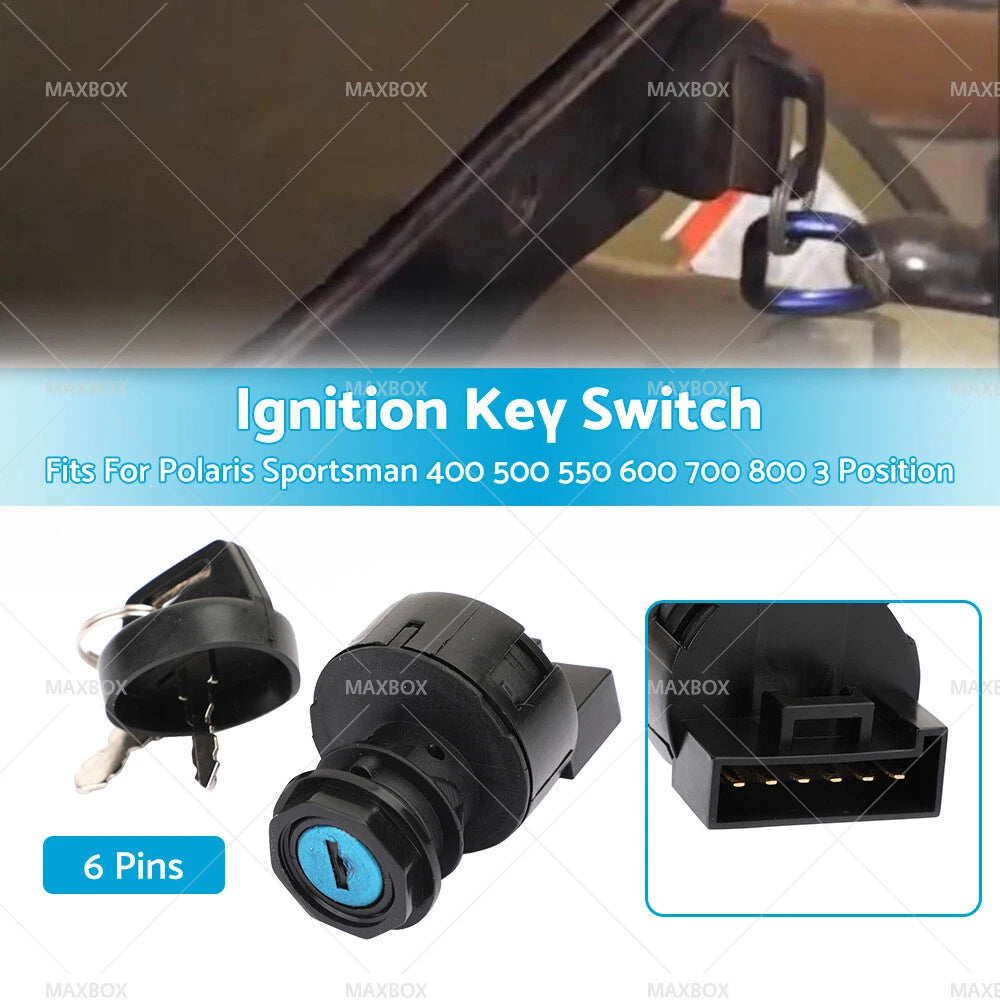 3 Position Ignition Key Switch for Polaris Sportsman 400 500 550 600 700 800