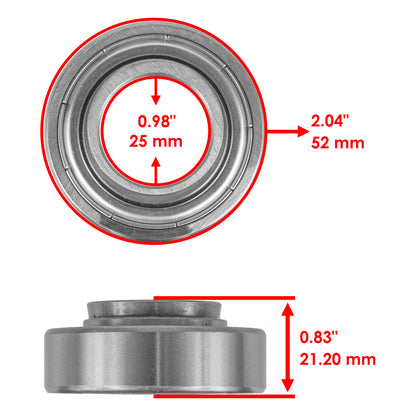 Blade Deck Spindle Bearing with Lock Collar for Exmark Lazer Z (2000–2009)