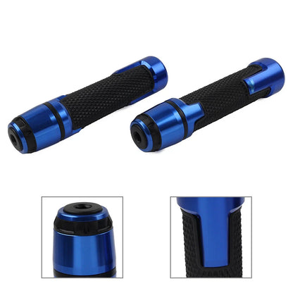 22MM 7/8" Blue Motor Handlebar Grips for Harley & Honda