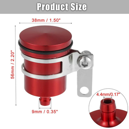 Front Brake Master Cylinder Oil Tank Cup for Yamaha & Honda Motorcycles Red