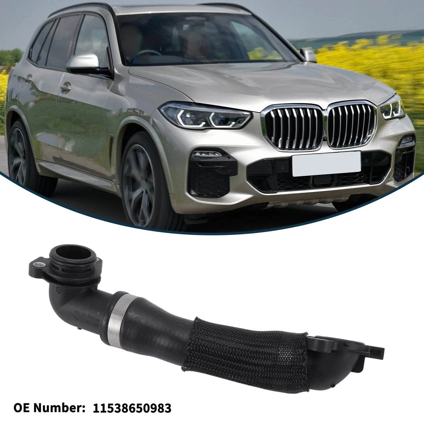 Radiator Hose for BMW X5 (2018-2023) Rubber Coolant Pipe