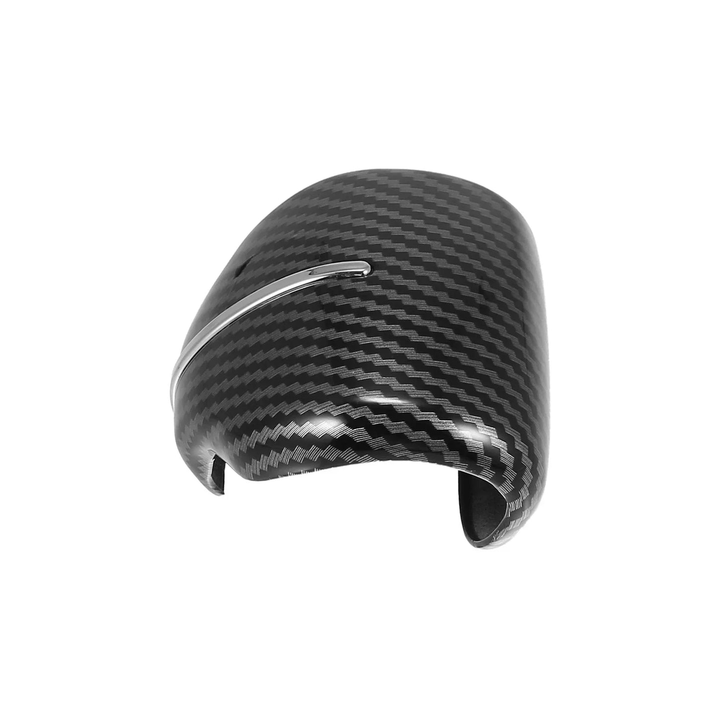 Gear Shift Knob Cover Sticker for Honda CR-V (2017-2023) - Carbon Fiber Silver Tone