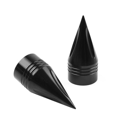 Spike Front Axle Cap Nut Covers for Harley Touring Dyna Sportster 1200