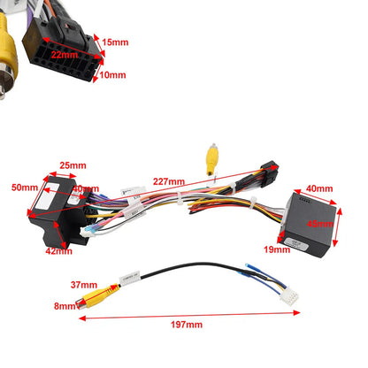 Car Radio Wiring Cable Can Bus Decoder for Seat, Skoda, VW Golf, Polo, Jetta (2006-2023)