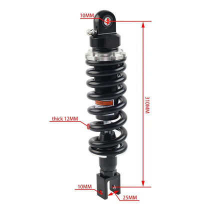 12mm Spring 310mm Rear Shock Absorber for Yamaha FZS 600, MT07, Honda CBX 750