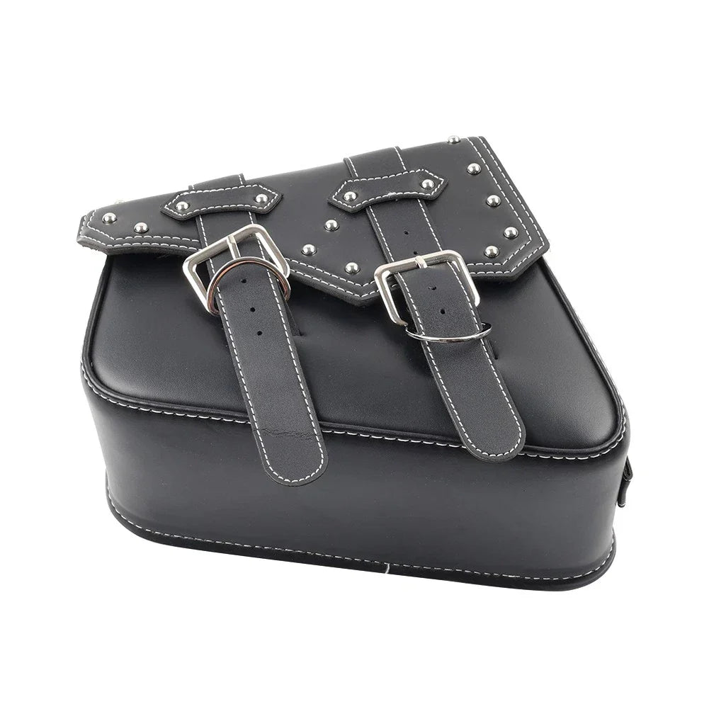 Universal Motorcycle Saddle Bag Luggage Tool Bag Left Side Black