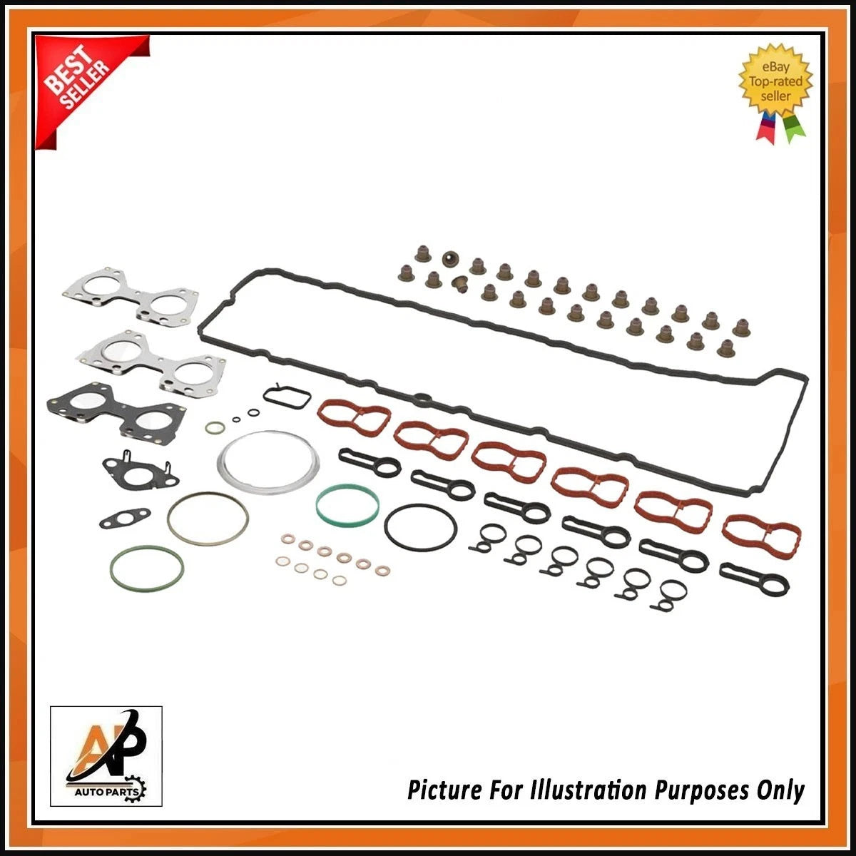 Cylinder Head Gasket Kit Replacement for BMW N57D30A Diesel (2009–2016)