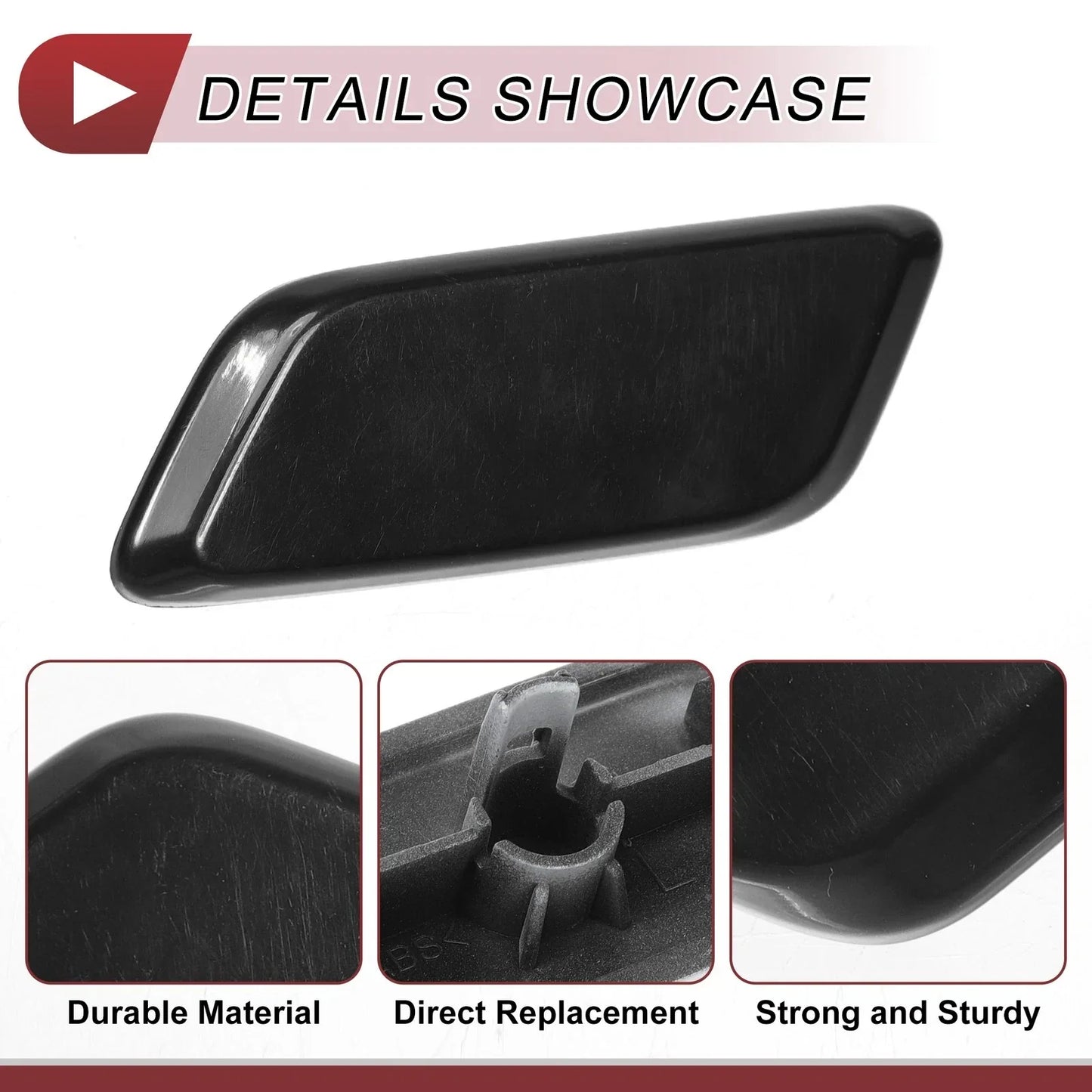 Bumper Headlight Washer Nozzle Cap for Lexus RX350 (2013-2015) Unpainted