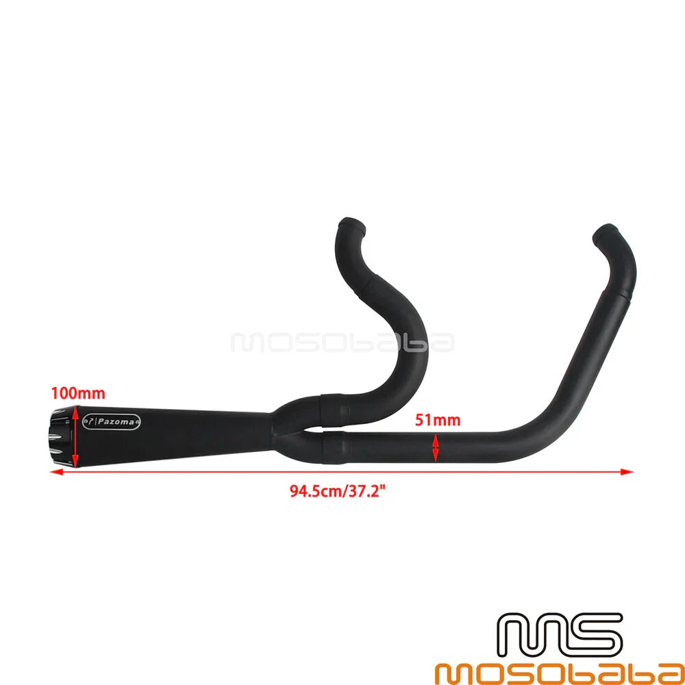 Mufflers Full Exhaust System Pipe for Harley Softail Slim (2018-2023)