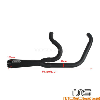 Mufflers Full Exhaust System Pipe for Harley Softail Slim (2018-2023)