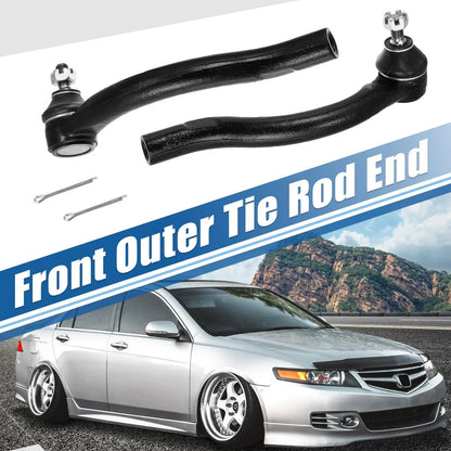 2 x Front Inner Outer Tie Rod End Links for Honda Acura TSX (2004-2008)
