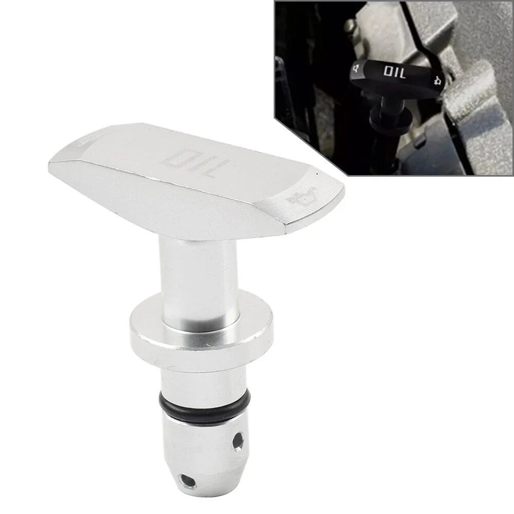 Silver Engine Oil Dipstick Handle for Ford Mustang GT V8 GT500 (1999-2011)