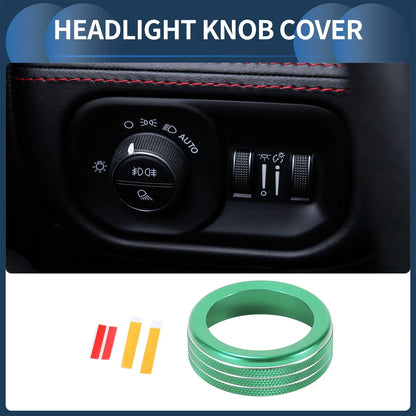 Headlight Fog Light Control Switch Knob Cover for Dodge RAM (2018-2022)