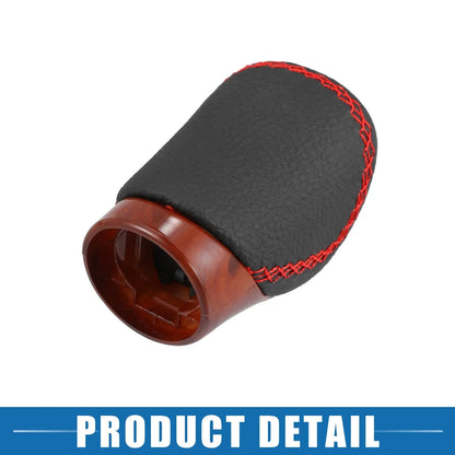 Wood Grain Gear Shift Knob Cover for Lexus - Red Thread Perforated (2010-2023)
