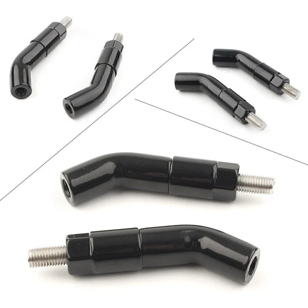 Mirror Stem Extenders for Harley Davidson Iron 1200 XL1200NS (2018-2019) Black