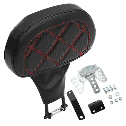 Black Driver Backrest Pad for Harley Touring CVO Road Street Glide (1988-2023)