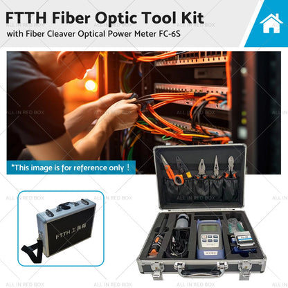 FTTH Fiber Optic Tool Kit, Fiber Cleaver & Power Meter for FC-6S