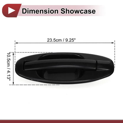Exterior Door Handle for Hyundai Santa Fe Rear Left (2013-2018) Black