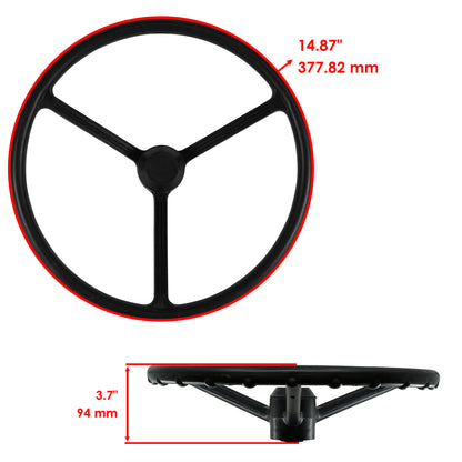 Caltric Steering Wheel Replacement for Mitsubishi D1500 D1600 D1800 (1974–1993)