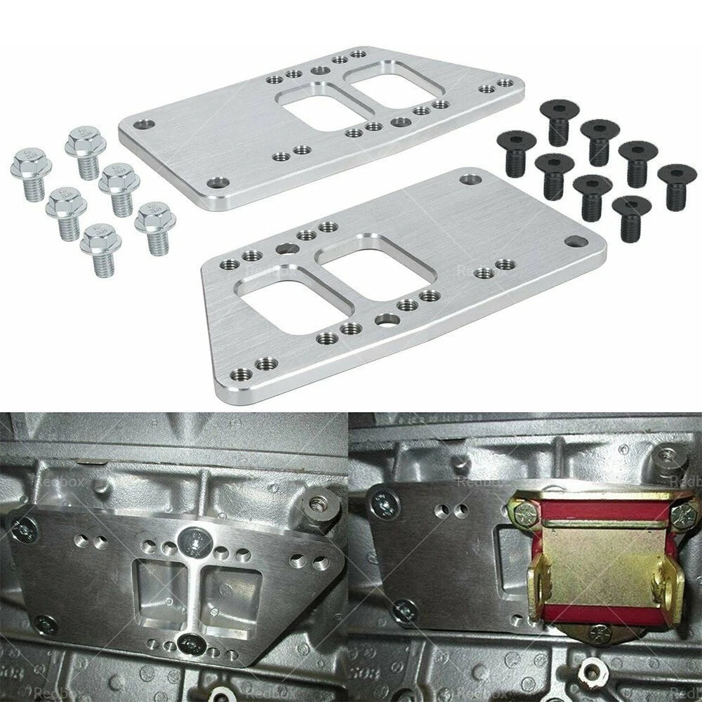LS Engine Conversion Motor Mount Adapter Plates for Chevy SBC