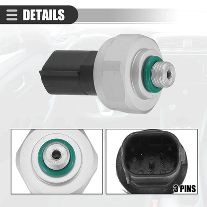 A/C Pressure Transducer Valve for Mercedes-Benz C300 (2008-2020) Metal Black
