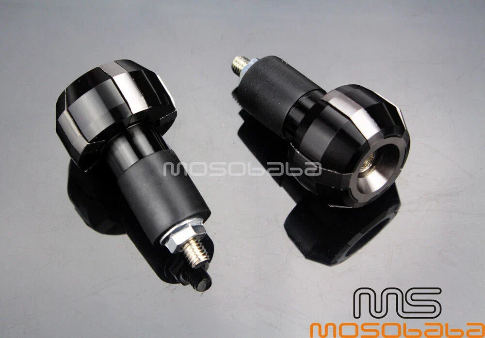 22mm 7/8" CNC Bar End Hand Grips Plugs for Kawasaki Motorcycle