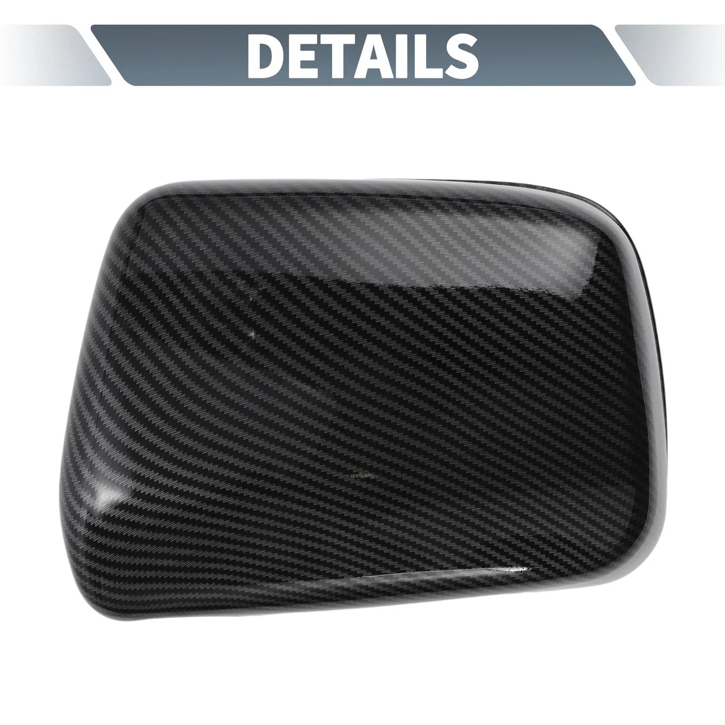 Rearview Mirror Cover Overlay Black Carbon Fiber for Lexus RX300 (1999-2003)