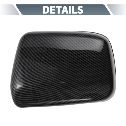 Rearview Mirror Cover Overlay Black Carbon Fiber for Lexus RX300 (1999-2003)