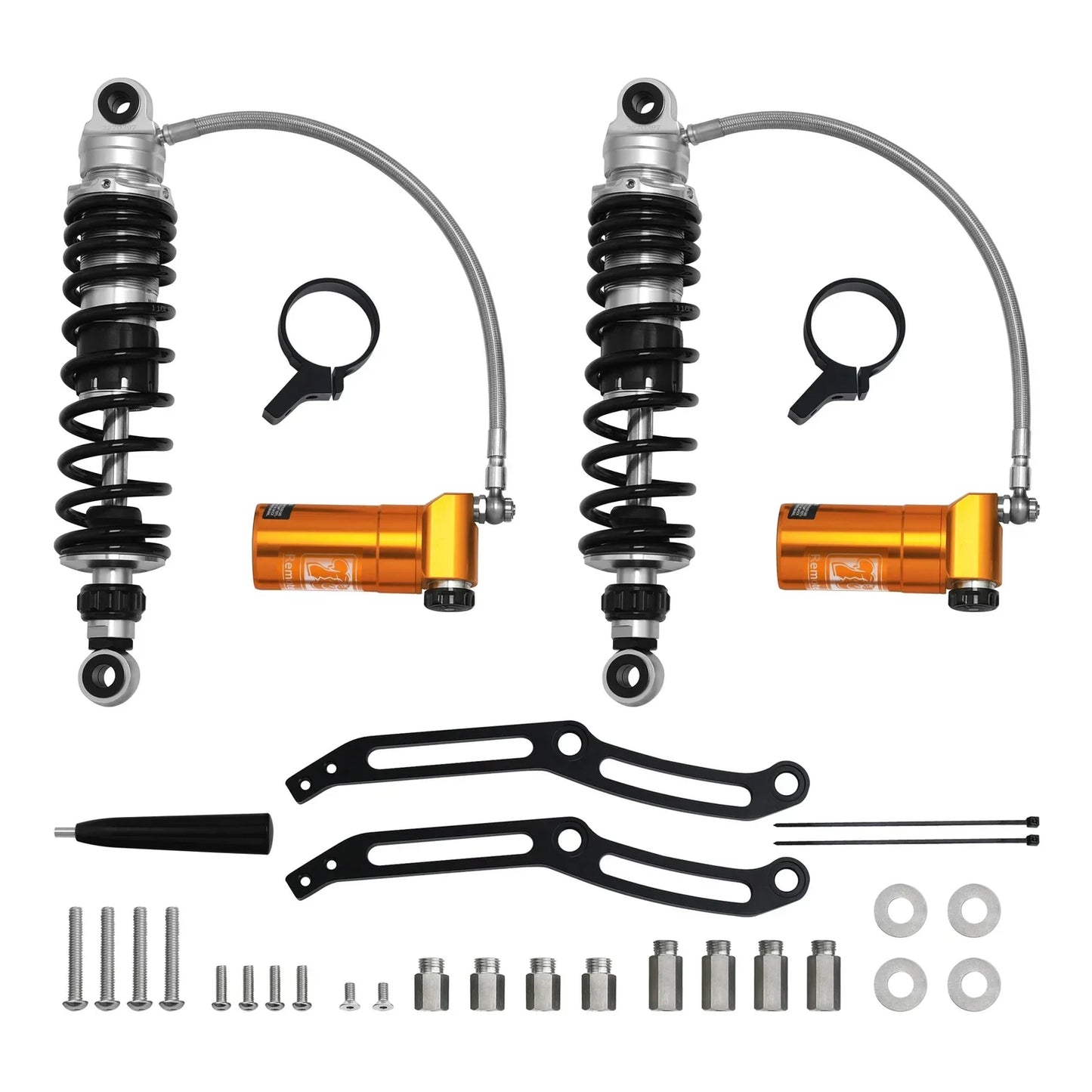Remote Reservoir Rear Suspension Shocks for Harley Road Street Glide (2014-2024)