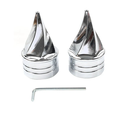 Front Axle Cap Nut Covers for Harley Touring Electra Road Glide Road King (00-07)