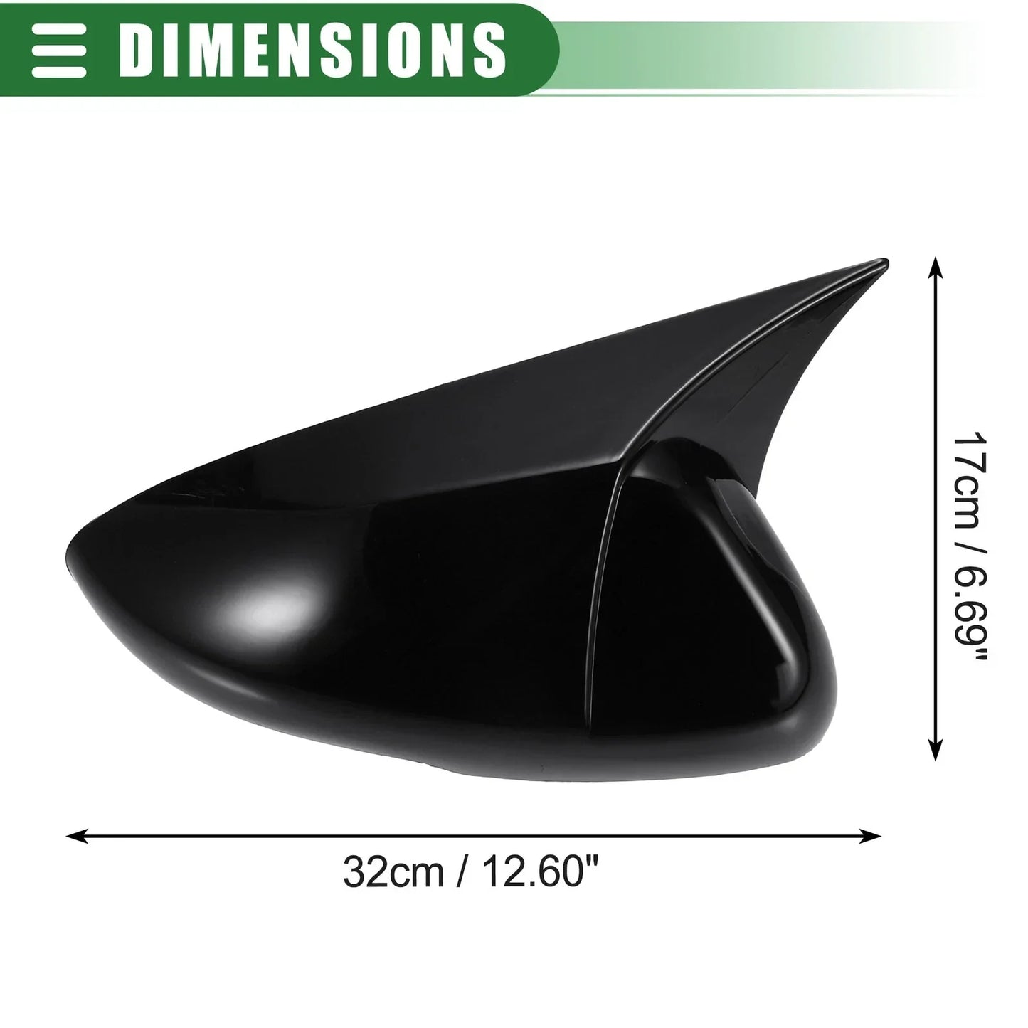 Car Rearview Mirror Cover Caps for Honda Accord (2018-2021) Gloss Black