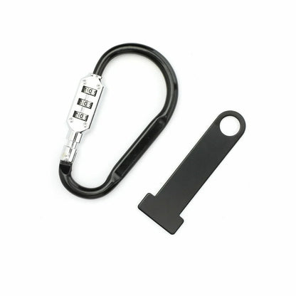 Helmet Lock Quick Release Buckle Fastener for Motorcycle Scooter Biker