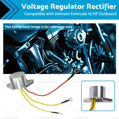 3 Wire Voltage Regulator Rectifier for Johnson Evinrude 15 HP Outboard