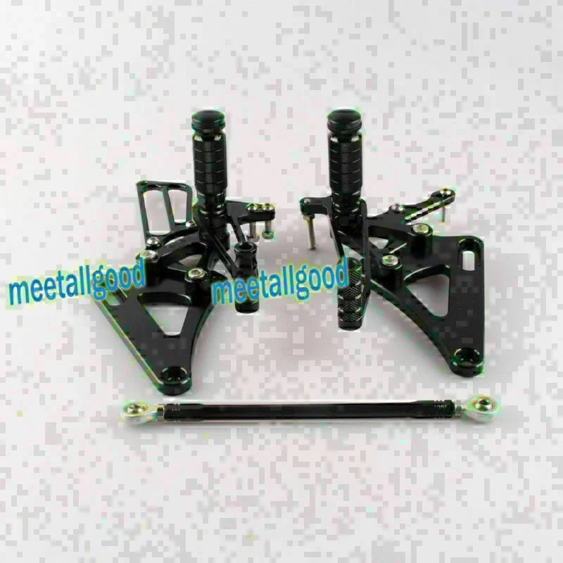 Rearset Footpegs Kit for Honda CB400 VTEC (1999-2007) - Black GP Shift Aluminum