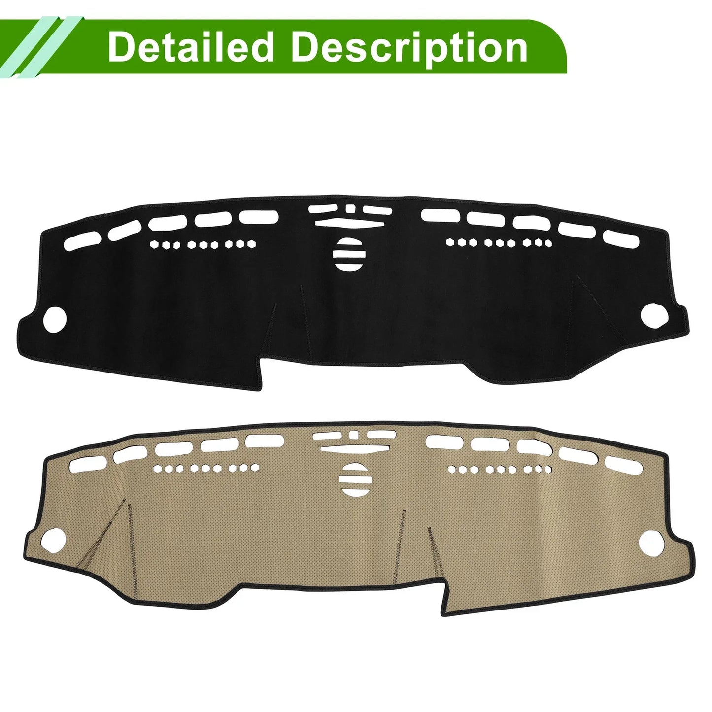 Dashboard Cover Mat for Mercedes E-Class 2010 Sun Protector Pad Black