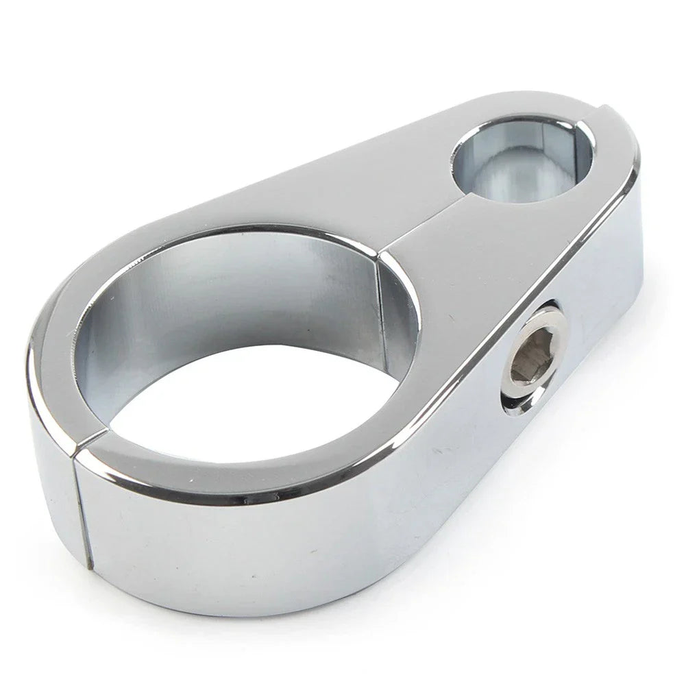 1" Brake Clutch Cable Clamp for Harley-Davidson Motorcycle Chrome