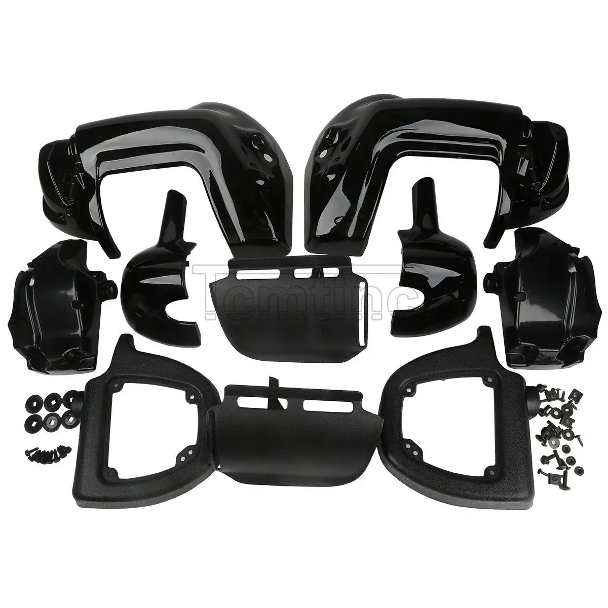 Black Lower Vented Leg Fairing for Harley Touring Tri Street Glide (1983-2013)