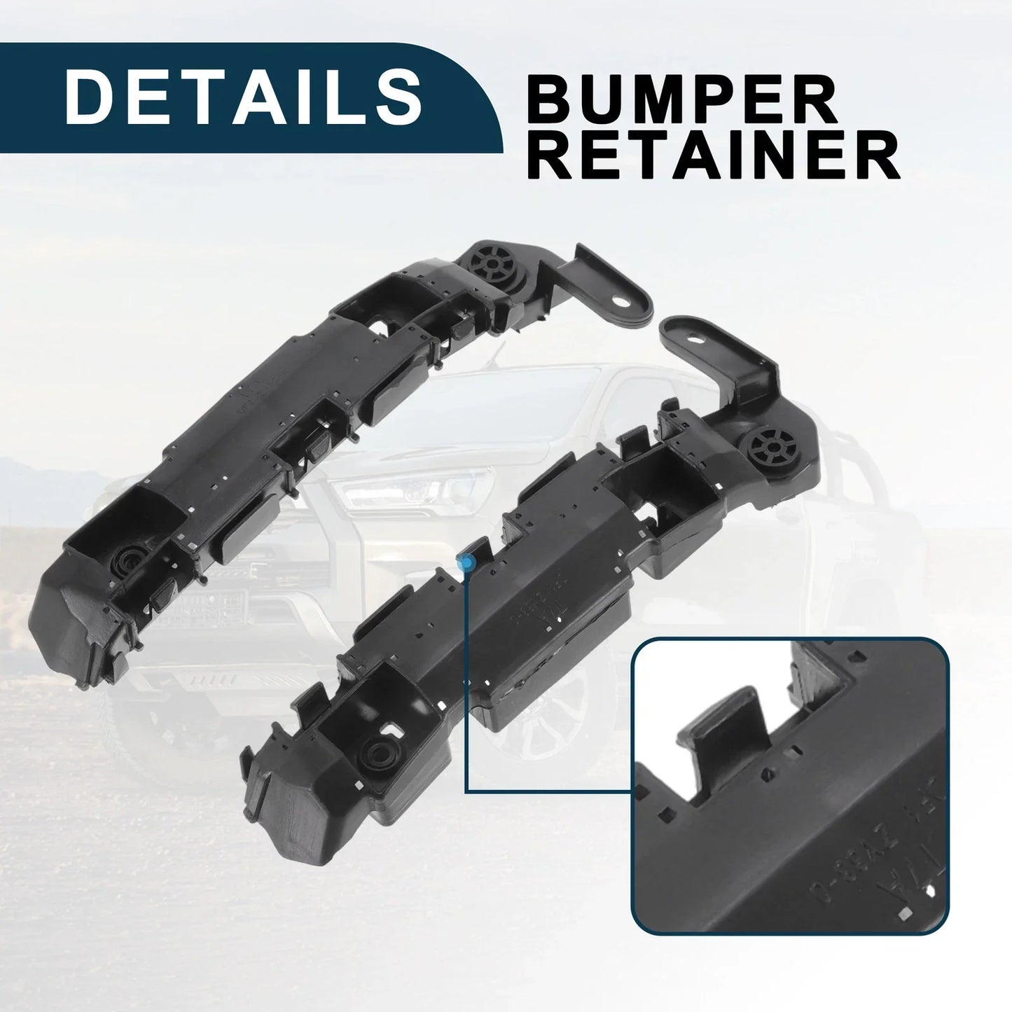 Front Bumper Retainer Bracket 2 x for Honda HR-V (2016-2023)