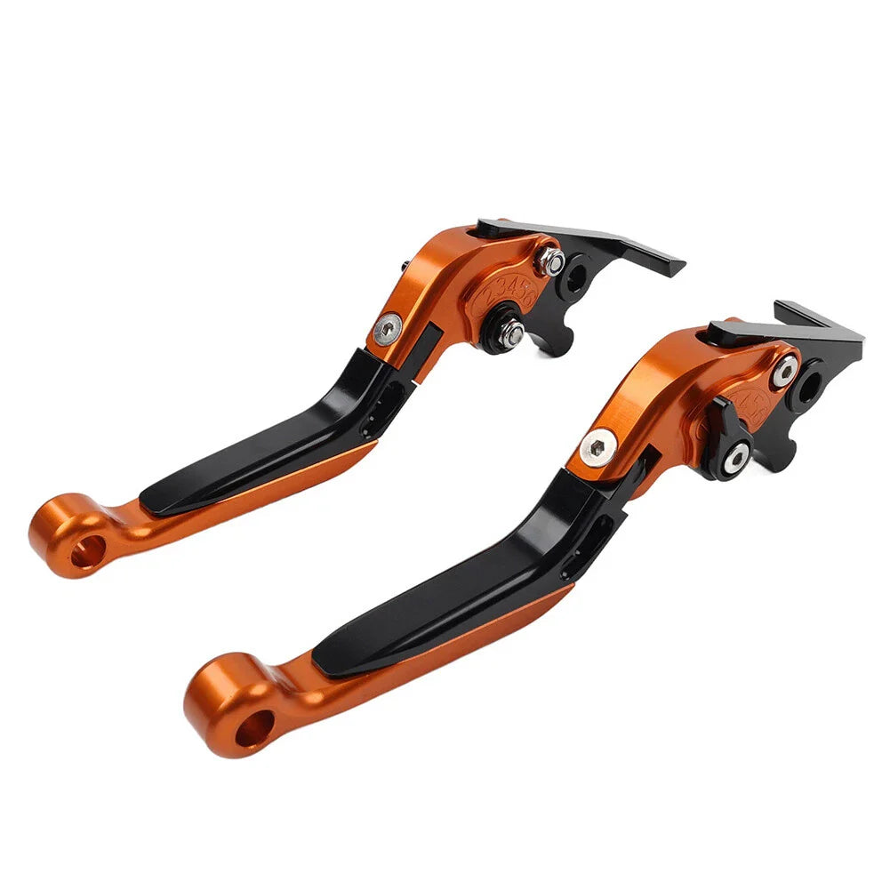 Orange Extendable Brake Clutch Levers for BMW F800GS/Adventure, F800R (2008-2018)