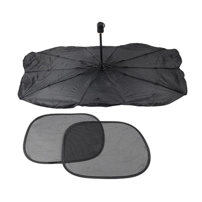 3 x S Size Front Window Sun Shade Visor Cover for Car Windshield Umbrella