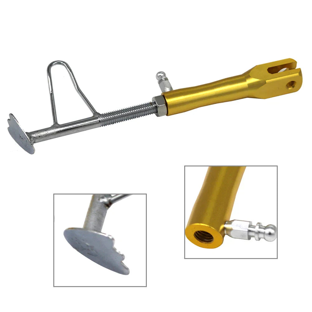 Adjustable Non-Slip Kickstand for Motorcycle - Yellow