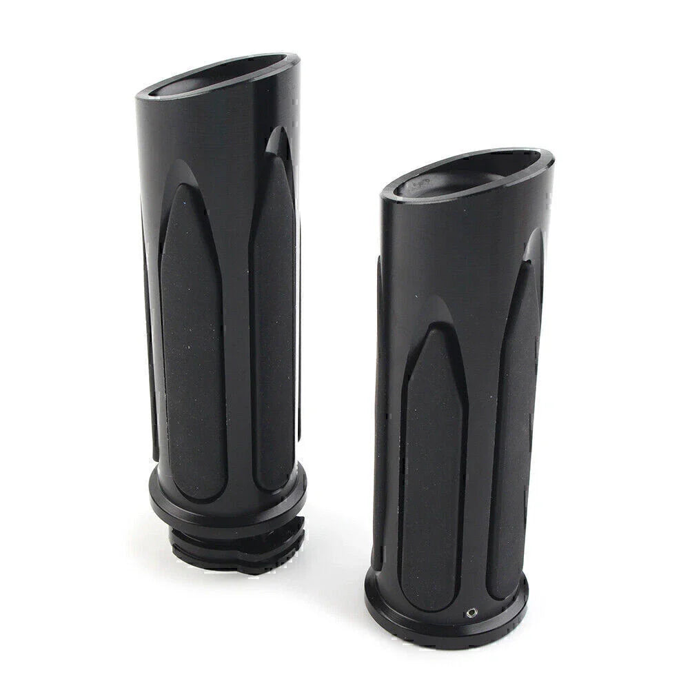 Black Soft Touch Hand Grips for Harley Touring Street Road Glide (2009-2023)