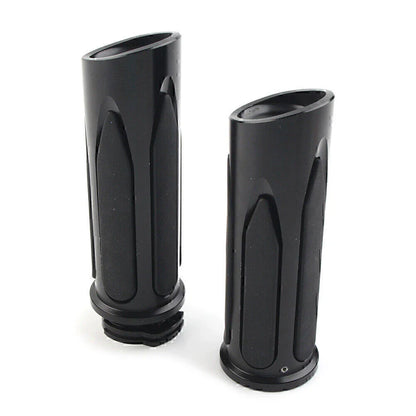 Black Soft Touch Hand Grips for Harley Touring Street Road Glide (2009-2023)