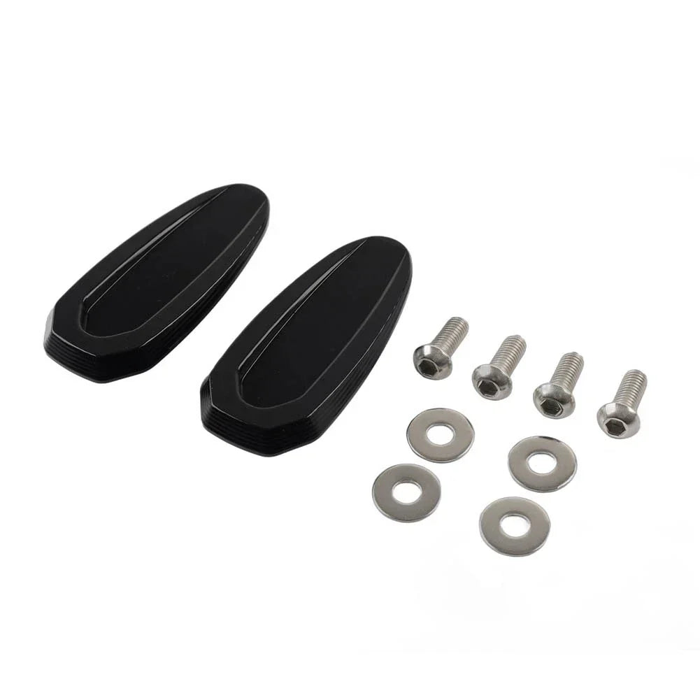 Rearview Mirror Block Off Base Plates Cover for BMW S1000RR (2020-2023)  Black