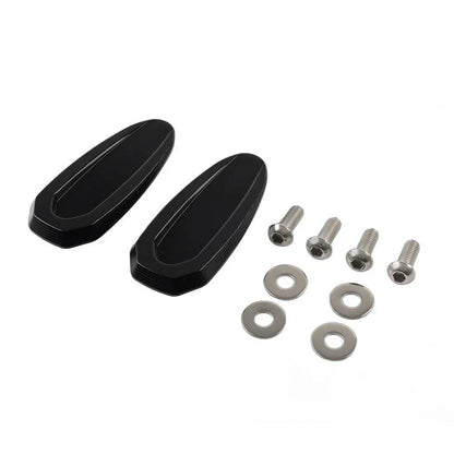 Rearview Mirror Block Off Base Plates Cover for BMW S1000RR (2020-2023)  Black
